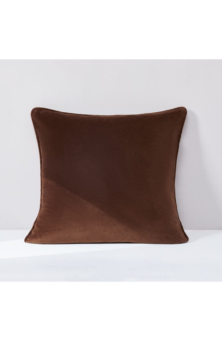 Chuks Collins x Lush Decor Terran Velvet Pillow Cover, Main, color, Brown