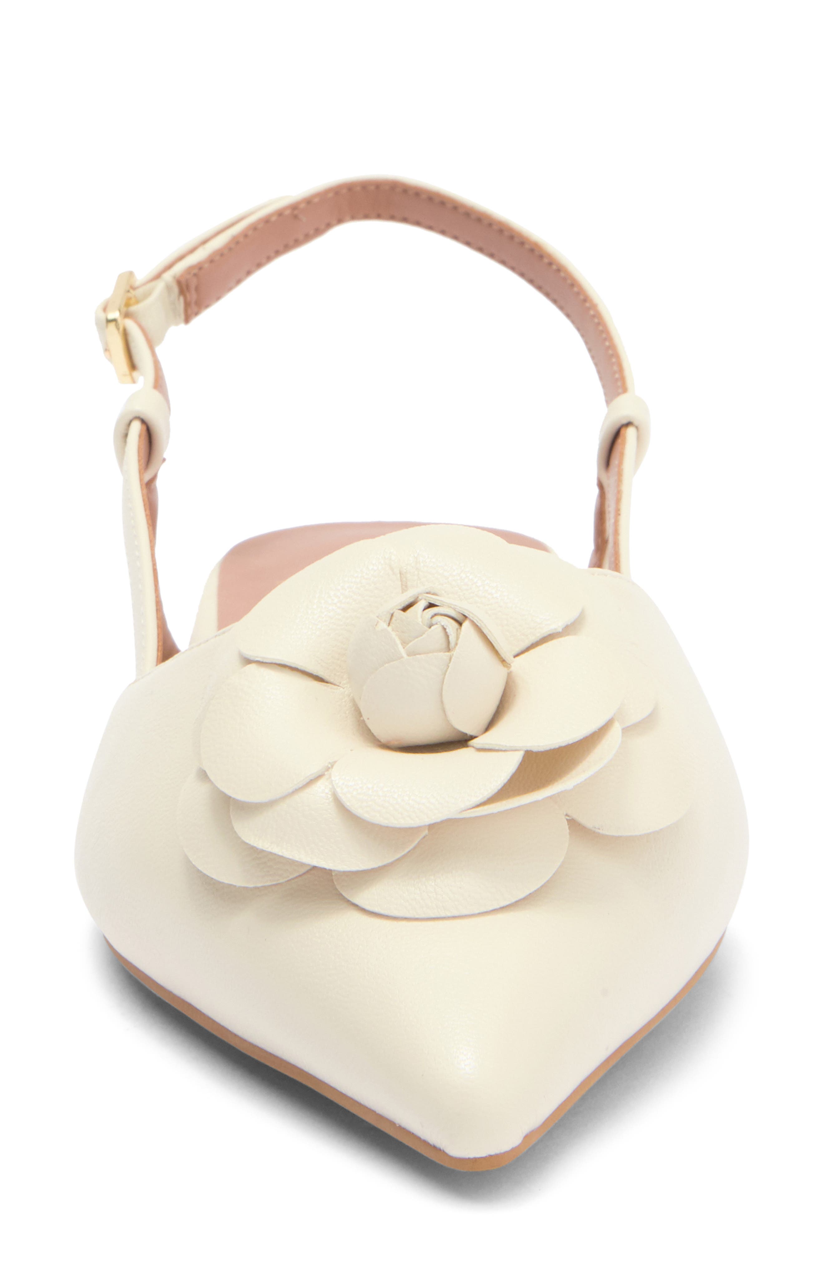 Christa Slingback Flat, Alternate, color, IVORY