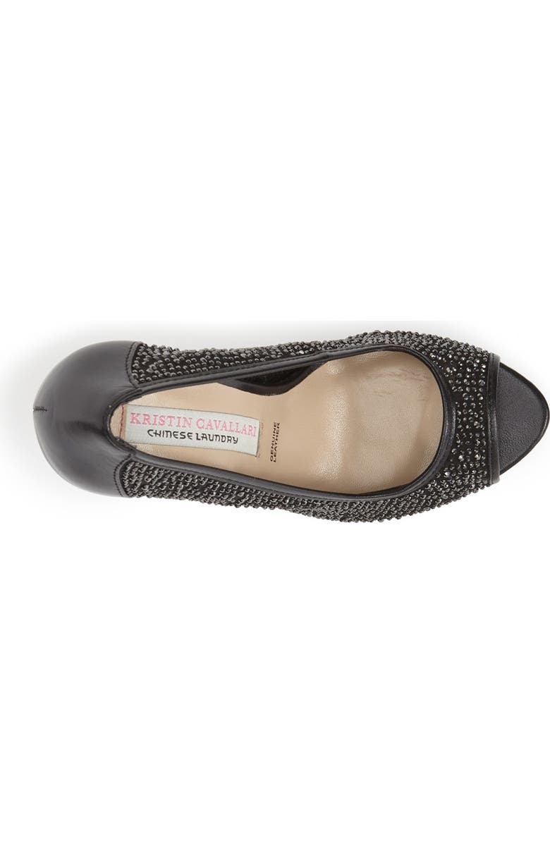 Kristin Cavallari 'Light' Peep Toe Mesh Pump, Alternate, color,