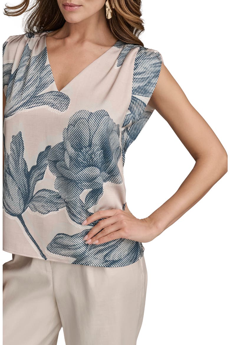 Print Sleeveless Top, Alternate, color, SAND COMBO