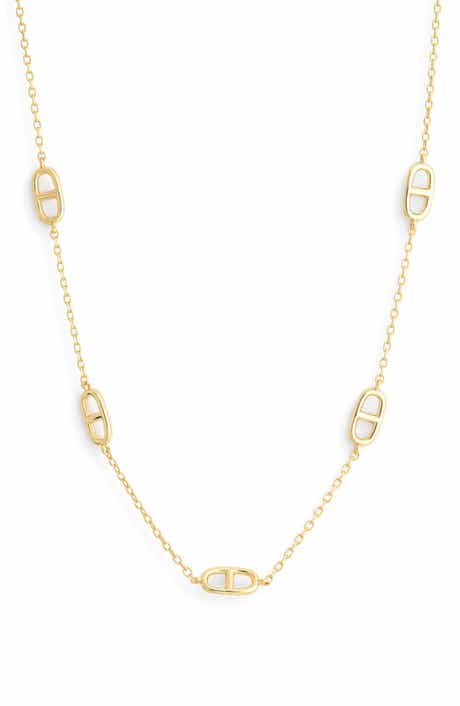 NORDSTROM RACK Mariner Link Station Chain Necklace