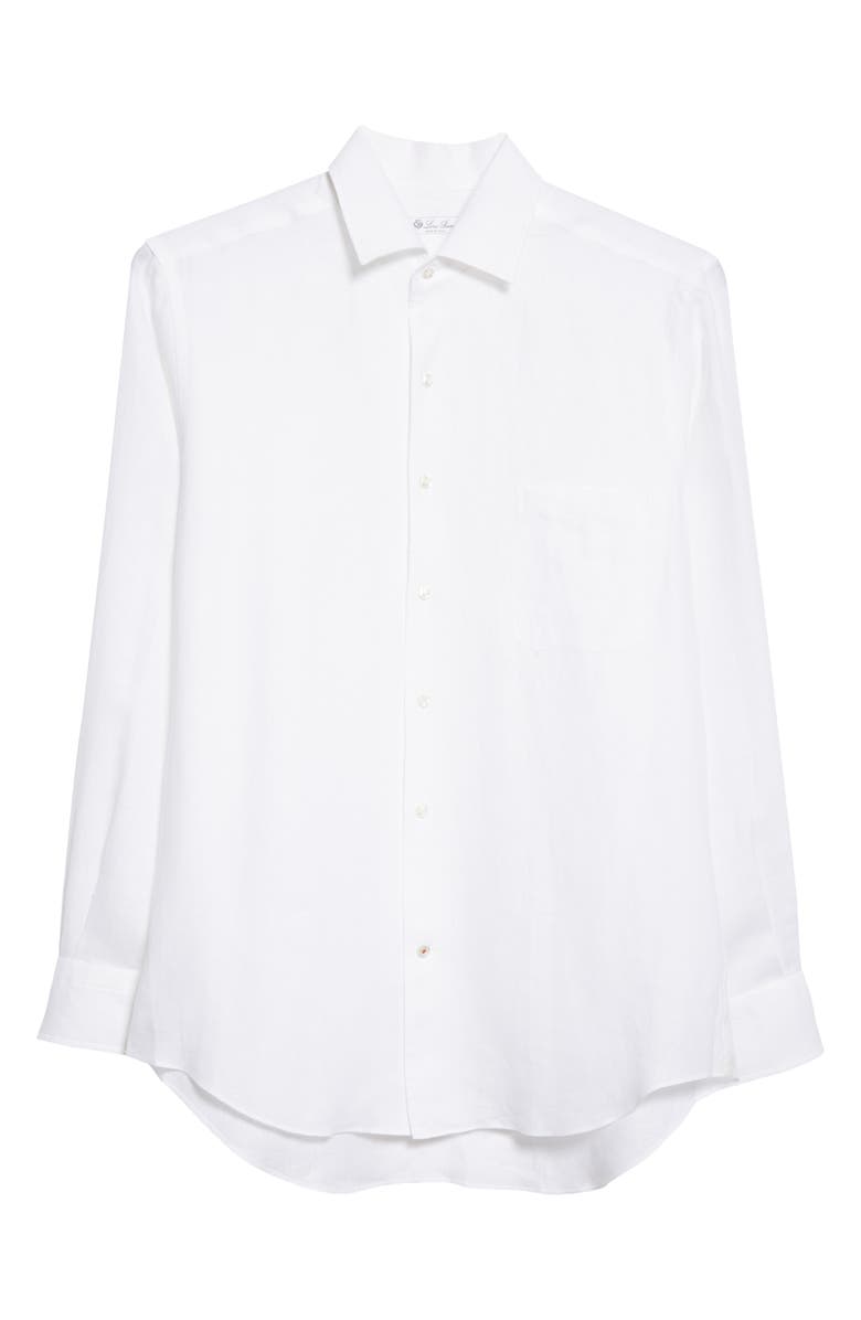 Loro Piana Andre Arizona Linen Button-Up Shirt, Alternate, color,