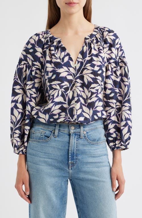 Rails Vasia Vine Print Top In Blue