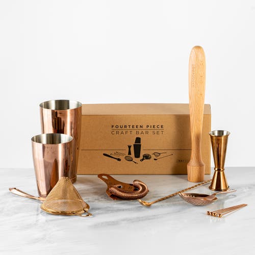 A Bar Above 14-piece Craft Bar Set, Antique Copper In Antique Copper