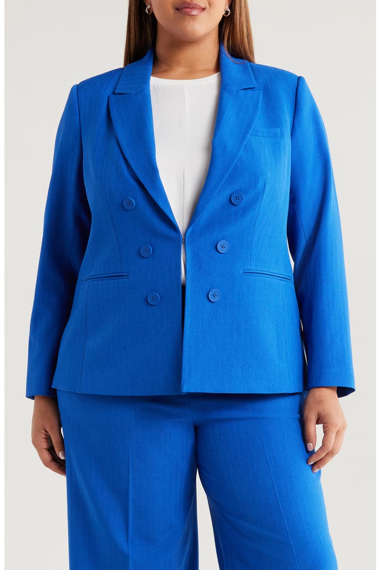 Faux Double Breasted Jacket, Main, color, NEW ROYAL