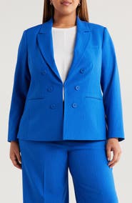 Tahari ASL Faux Double Breasted Jacket
