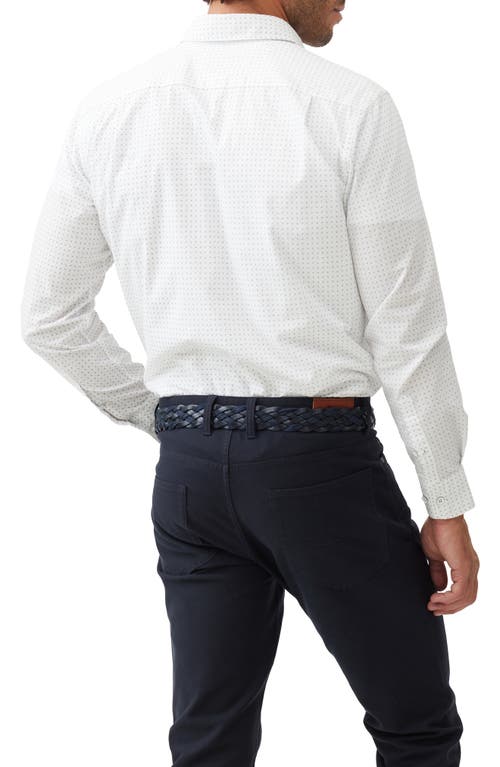 Rodd & Gunn Lambton Button Front Shirt In Snow