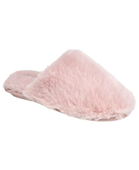 Faux Fur Closed Scuff Slipper