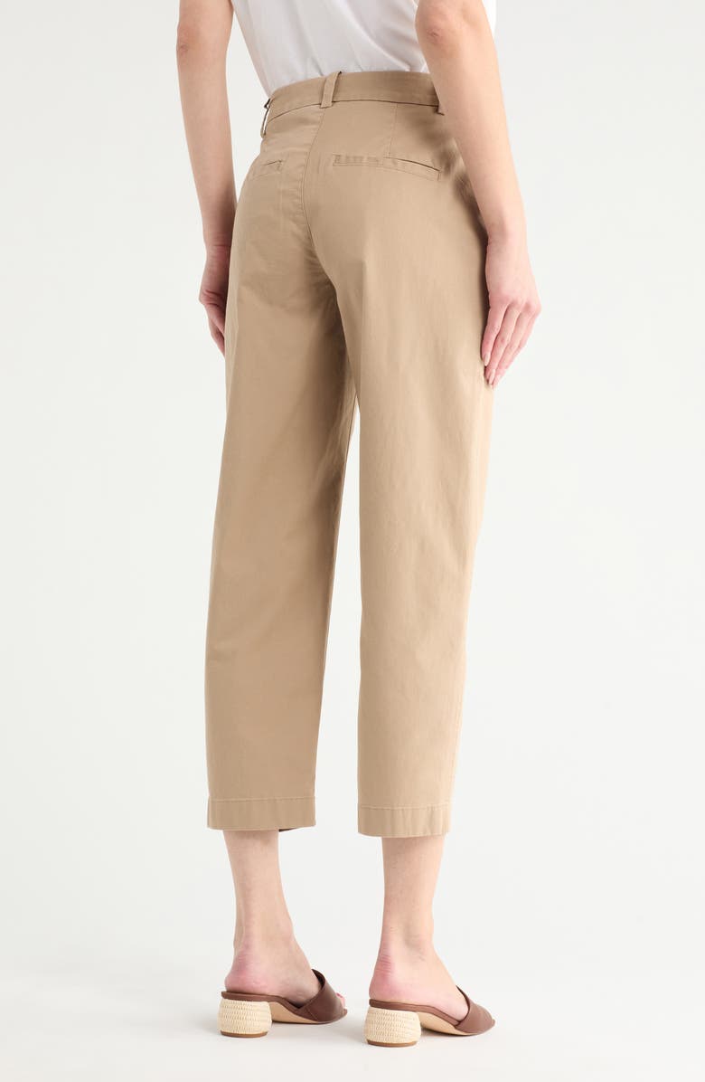 Vince Washed Crop Chino Pants, Alternate, color, Pecan