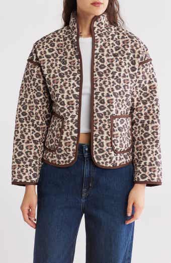 BLANKNYC Leopard Print Quilted Jacket | Nordstromrack BLANKNYC Leopard Print Quilted Jacket | Nordstromrack