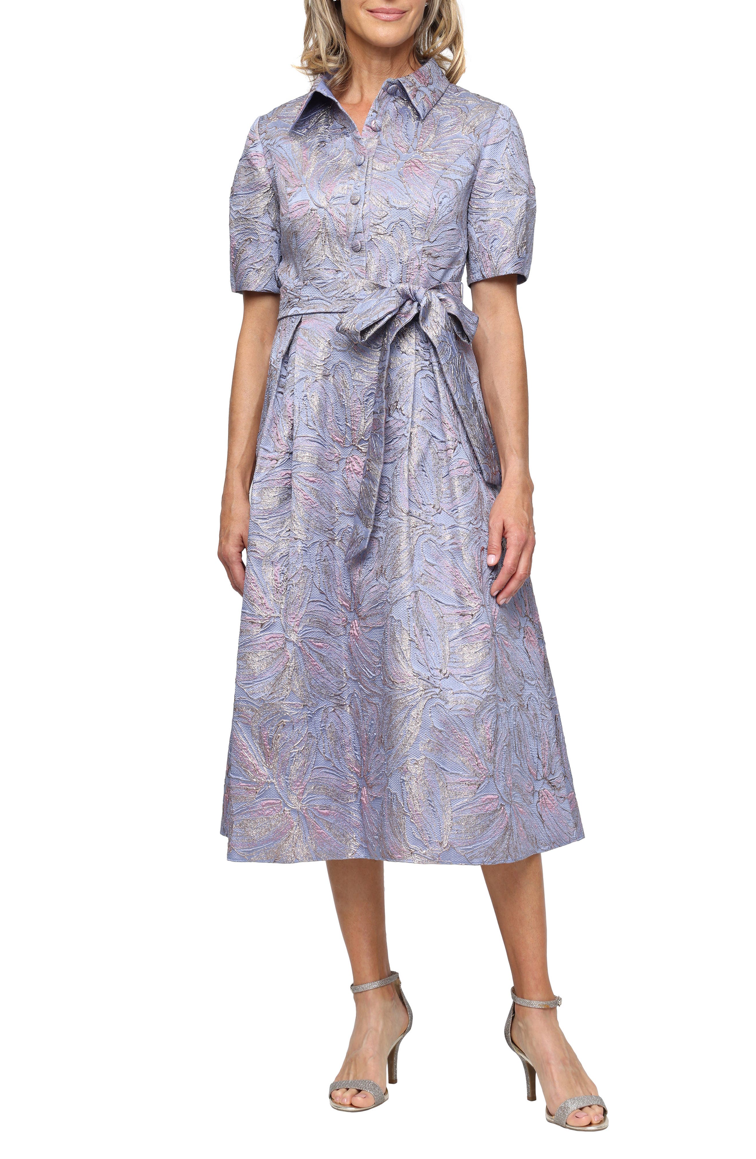 Floral Jacquard Dress (Women) | Nordstrom