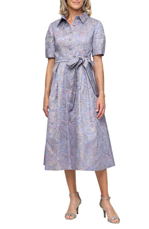 Floral Jacquard Dress