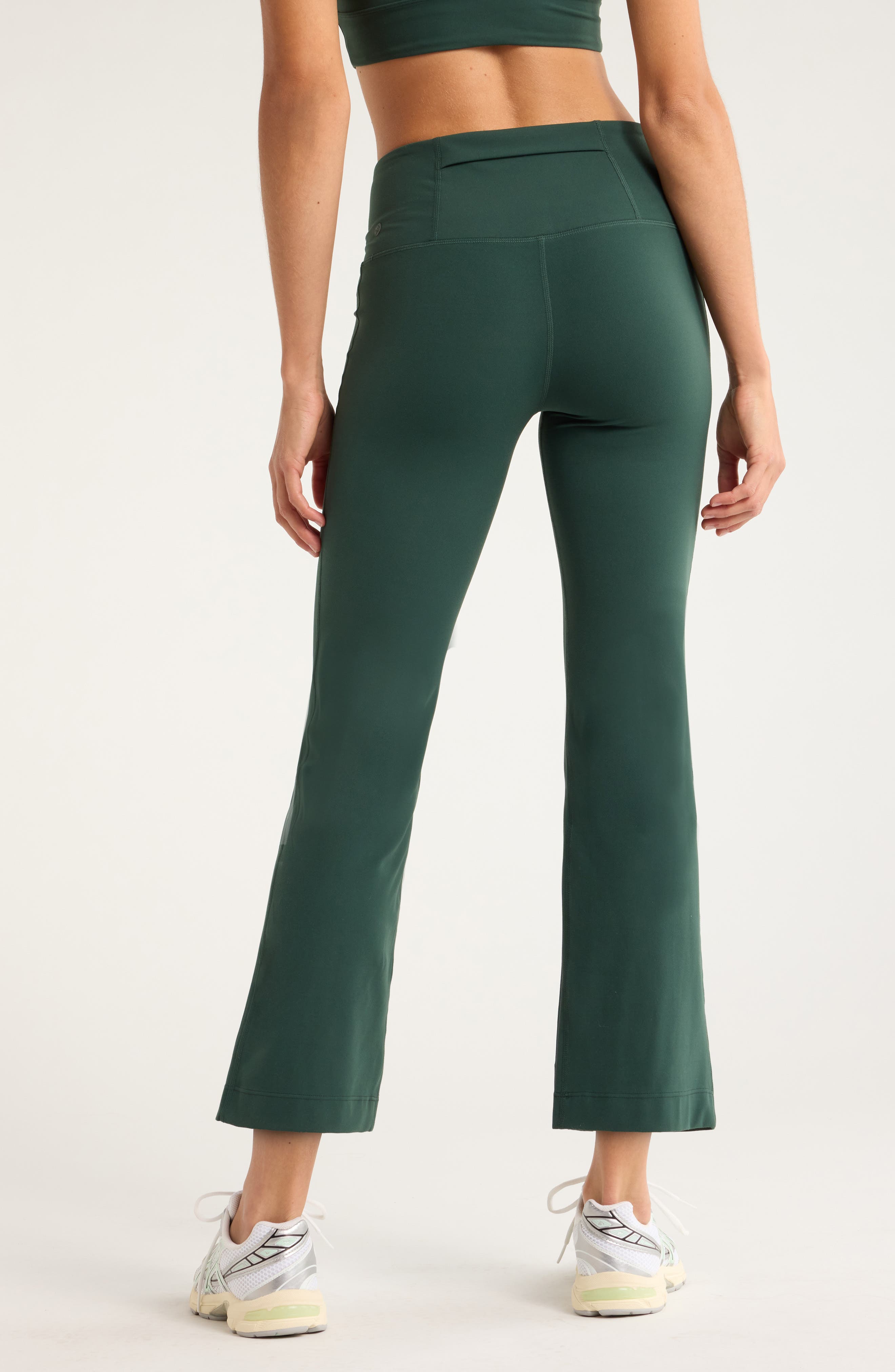 Zella Studio Luxe High Waist Flare Ankle Pants (Women) | Nordstrom