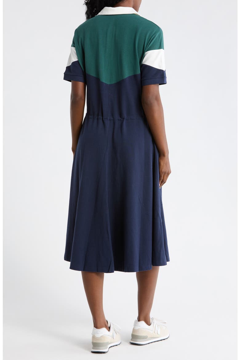 Short Sleeve Polo Dress, Alternate, color, NAVY BLUE/ FLOUR-ACONIT