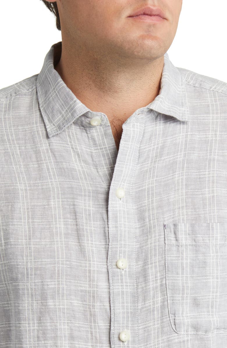 Tommy Bahama Ventana Plaid Linen Button-Up Shirt, Alternate, color,