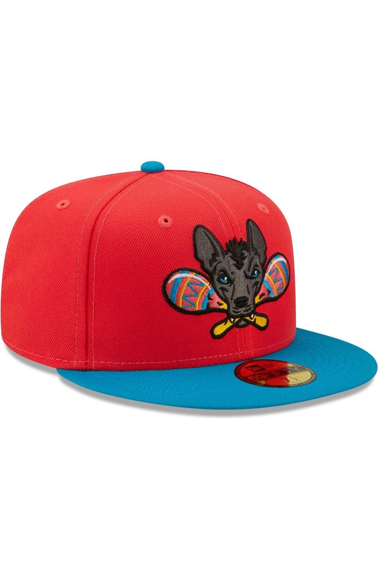 New Era Men's New Era Red Xolos de Gwinnett Copa De La Diversion 59FIFTY Fitted Hat, Alternate, color, 
