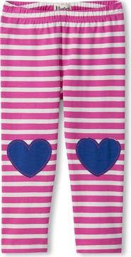 Hatley Kids' Striped Heart Patch Leggings
