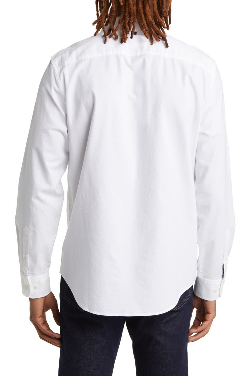 Original Penguin Solid Stretch Button-Down Oxford Shirt, Alternate, color, 