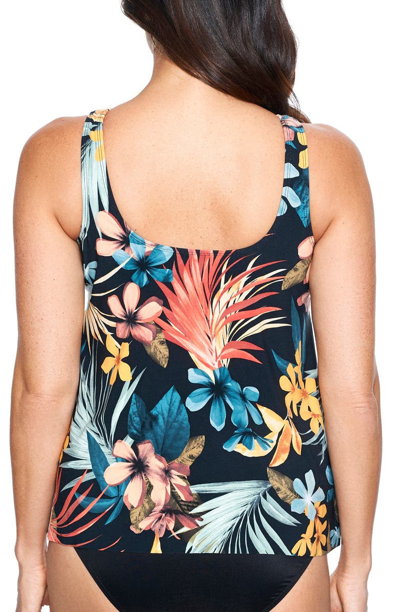 Miraclesuit<sup>®</sup> Plumeria Ursula Underwire Tankini Swim Top, Alternate, color, 
