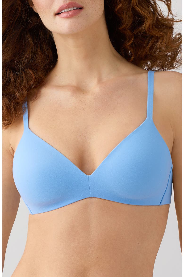 How Perfect Wire Free T-Shirt Bra, Main, color, BEL AIR BL