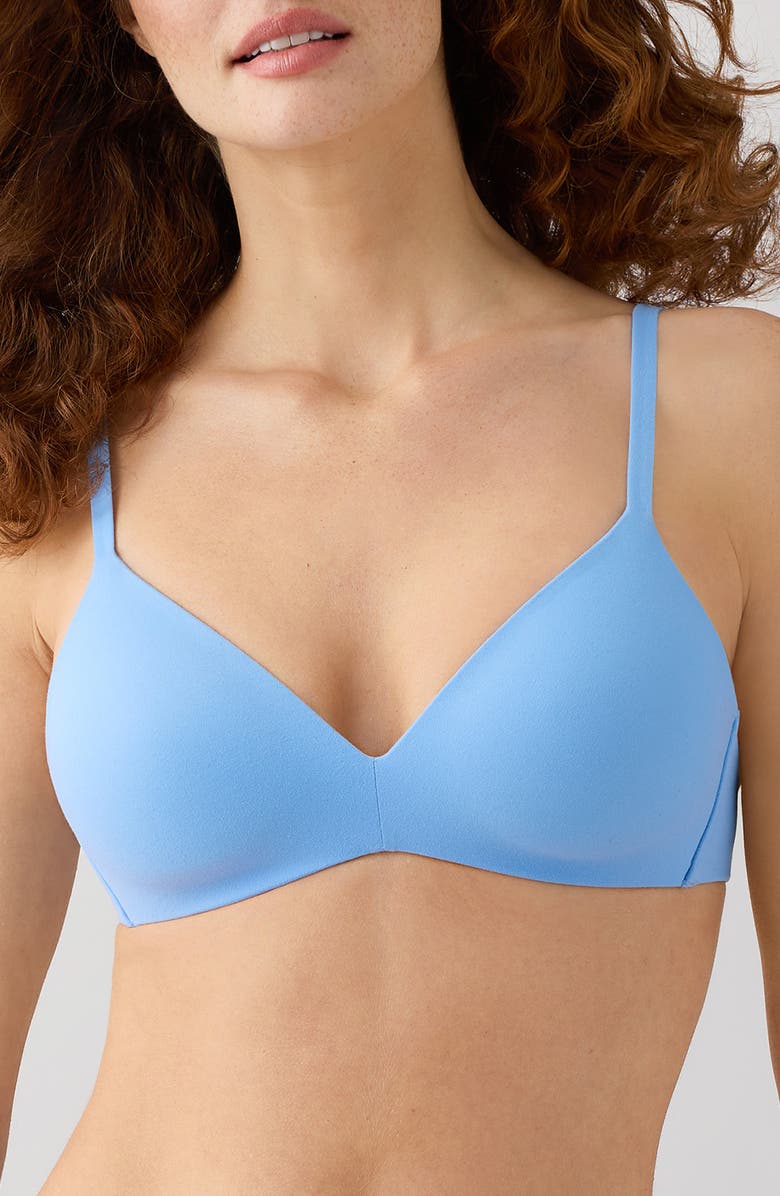 Wacoal How Perfect Wire Free T-Shirt Bra, Main, color, Bel Air Blue