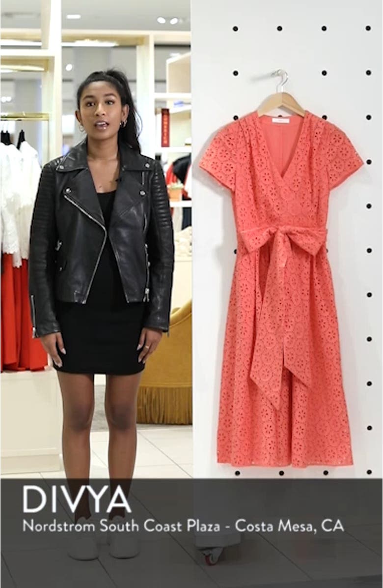 Cotton Eyelet Short Sleeve Dress, sales video thumbnail