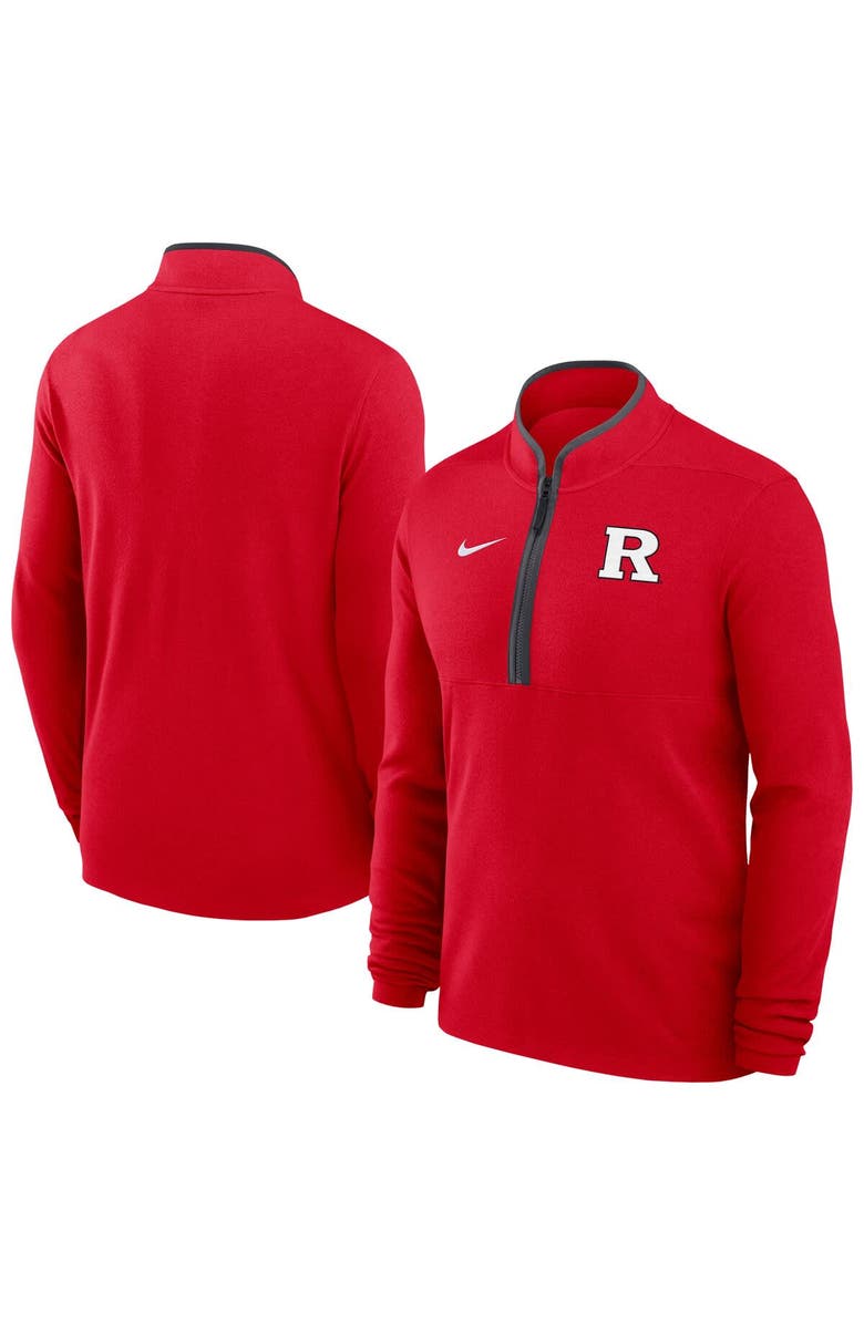 Nike Men's Nike Scarlet Rutgers Scarlet Knights Dri-FIT Victory Quarter-Zip Pullover, Main, color, Scarlet