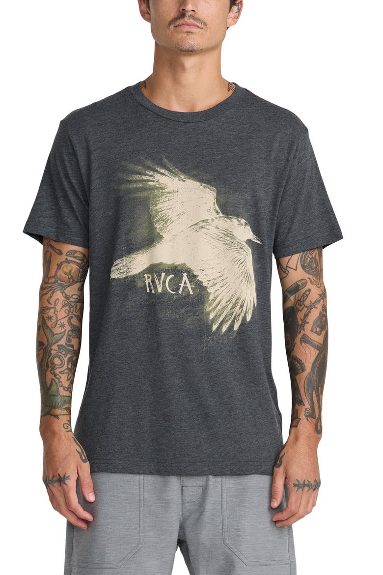 Horton Raven Graphic T-Shirt, Main, color, BLACK