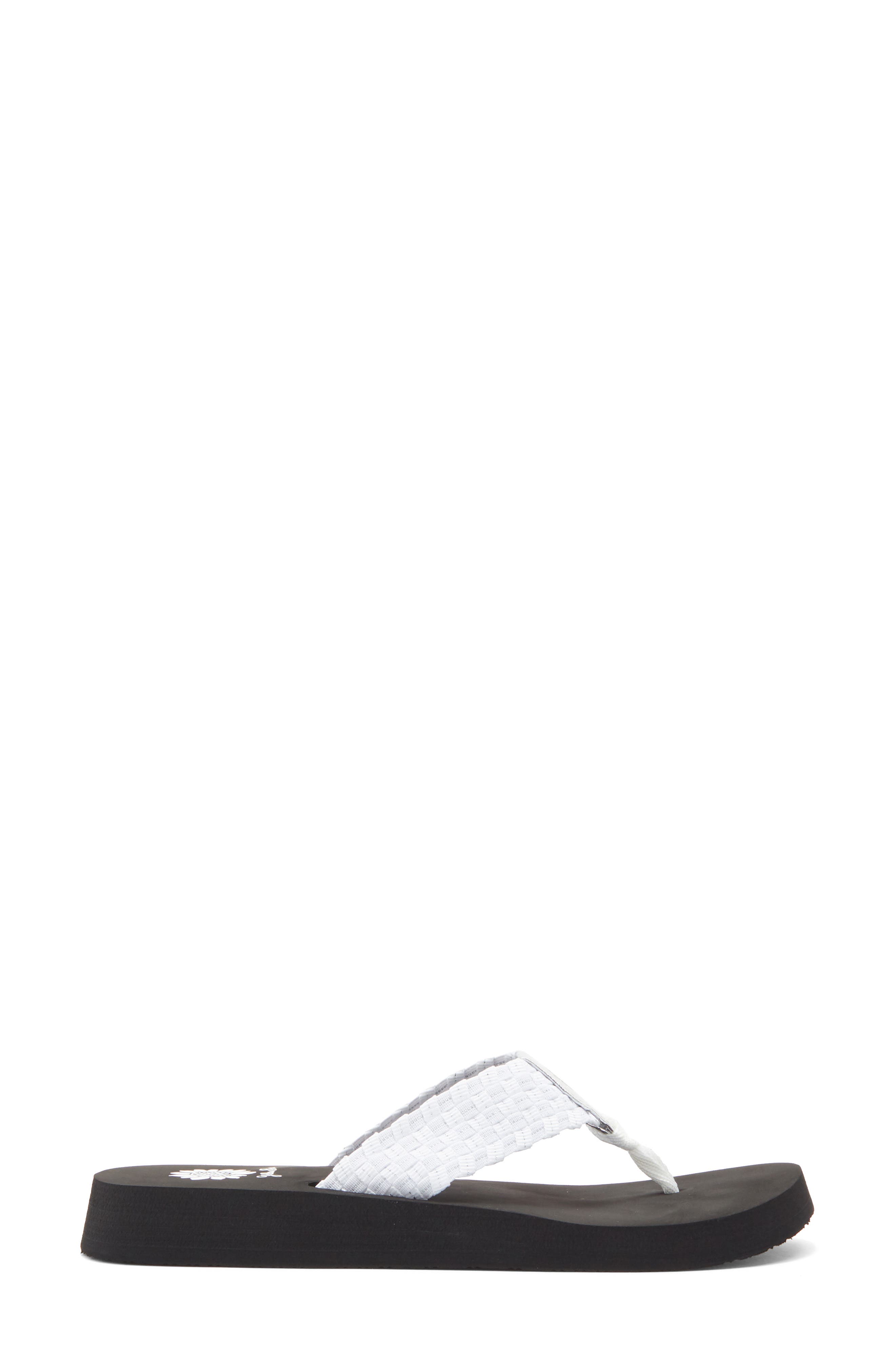 Yellow Box Premium Soleil Flip Flop Sandal, Alternate, color, White Silver