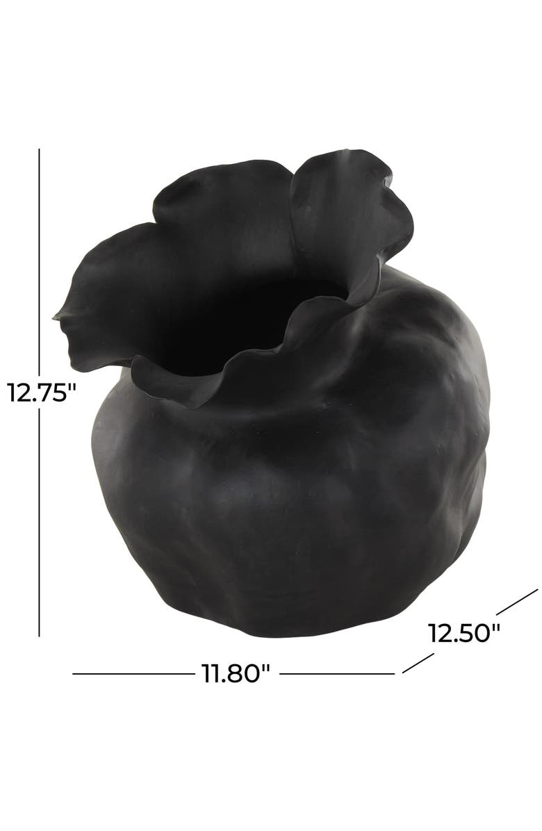 UMA Abstract Ceramic Vase, Alternate, color, Black