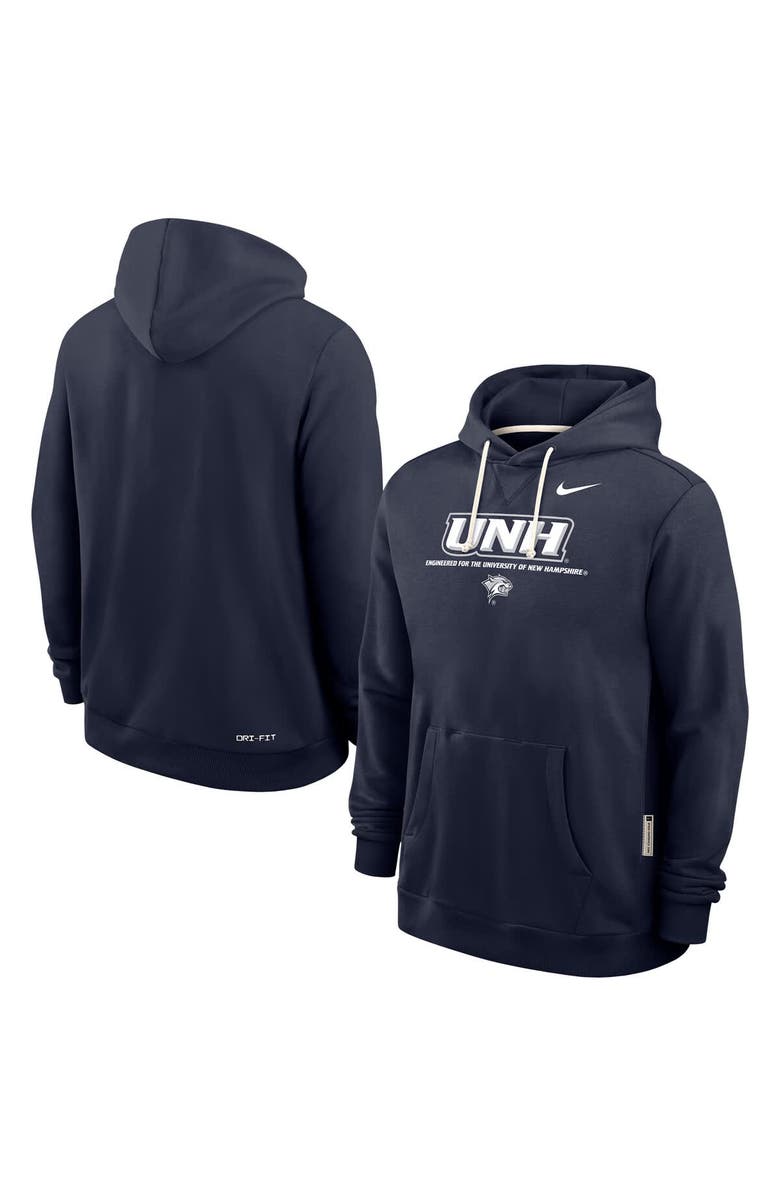 Nike Men's Nike Navy New Hampshire Wildcats 2025 Sideline Dri-FIT Hoodie, Main, color, Navy