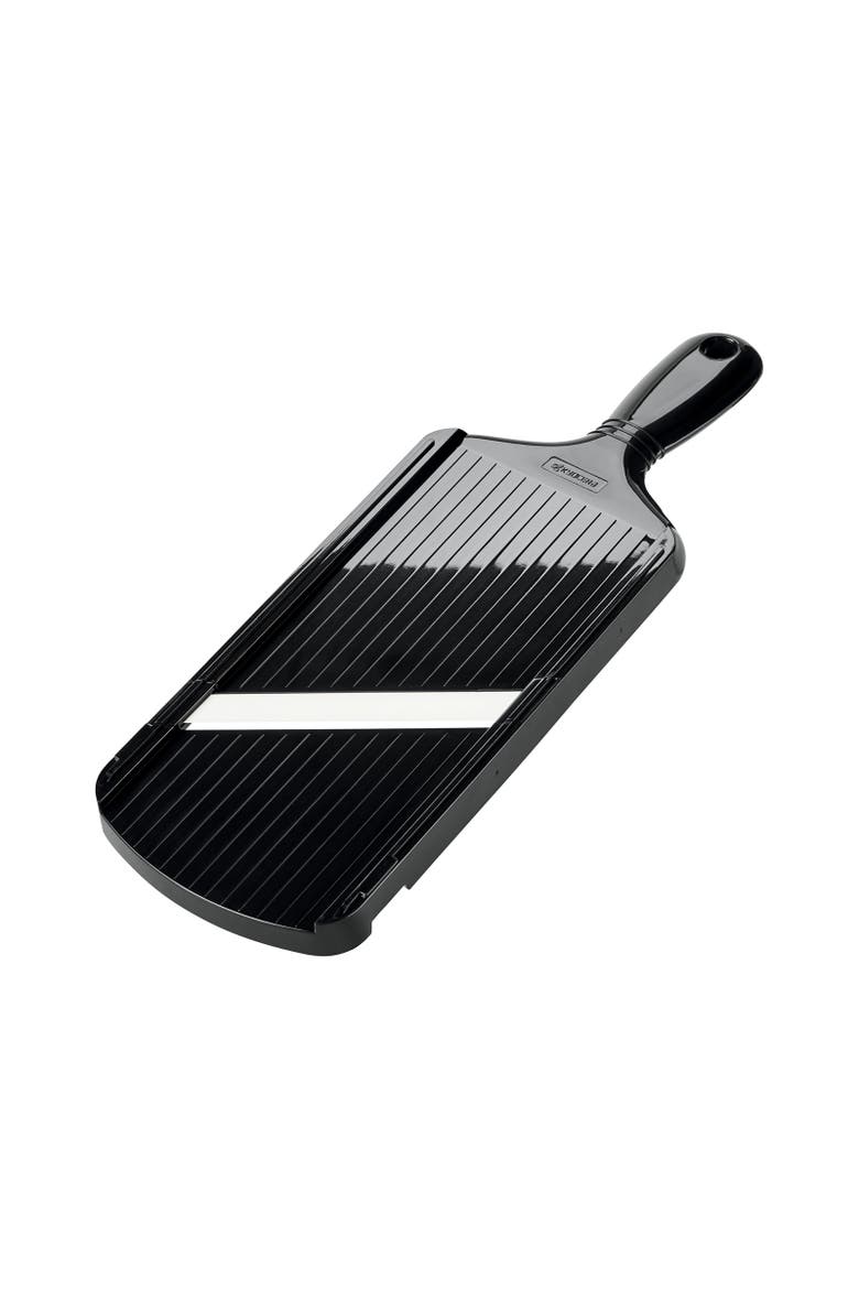 Advanced Ceramic Double-edged Mandolin Slicer With Guard, Main, color, Black