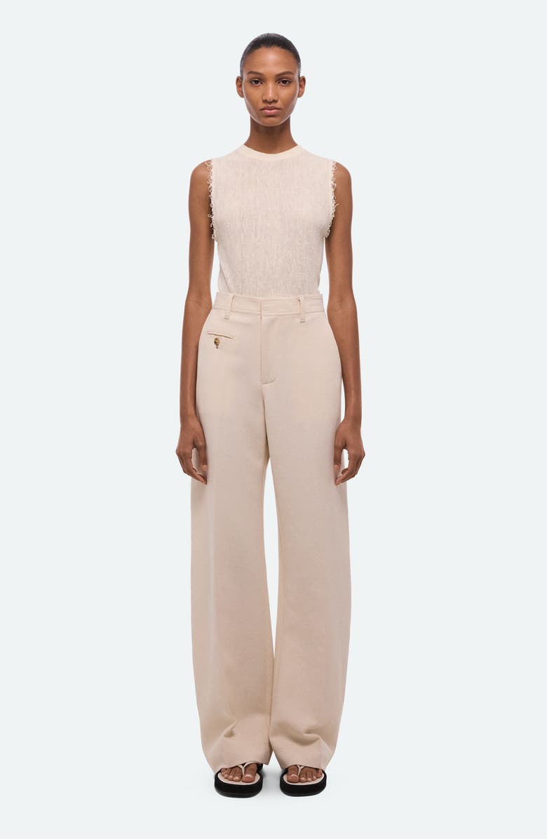 Helmut Lang Sailor Cotton Pants, Alternate, color, Muslin