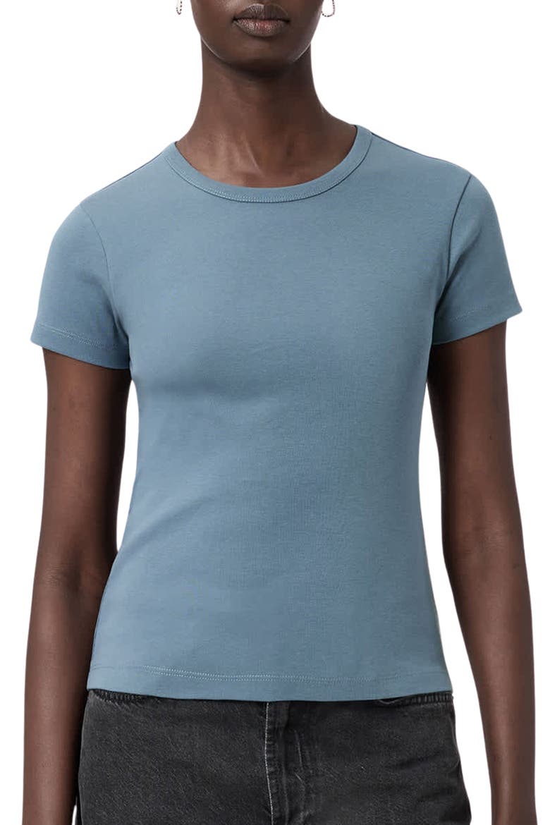 Stevie Cotton T-Shirt, Main, color, PALE BLUE