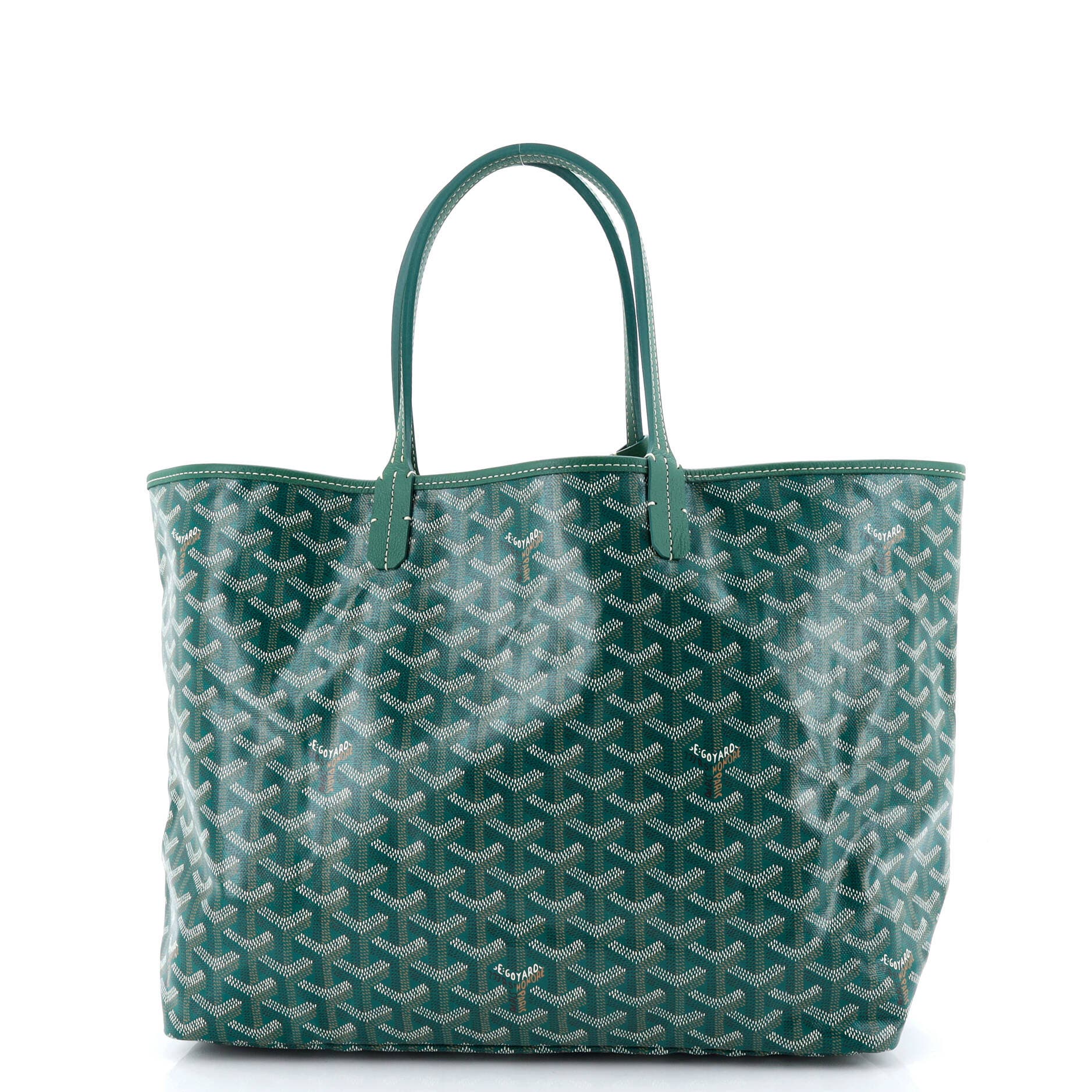 Pre-Owned Goyard Saint Louis Tote Coated Canvas PM, Main, color, Green