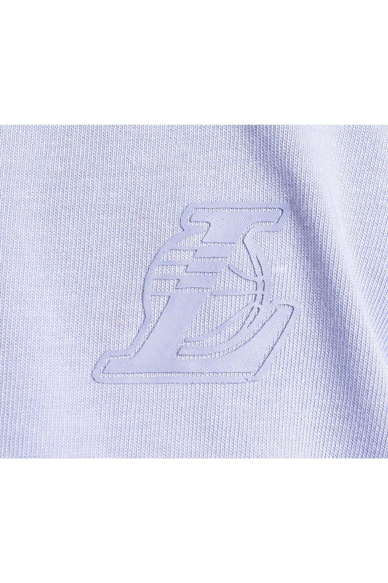 Men's Lusso Purple Los Angeles Lakers Nola Faded Tonal Cropped T-Shirt, Alternate, color, Purple