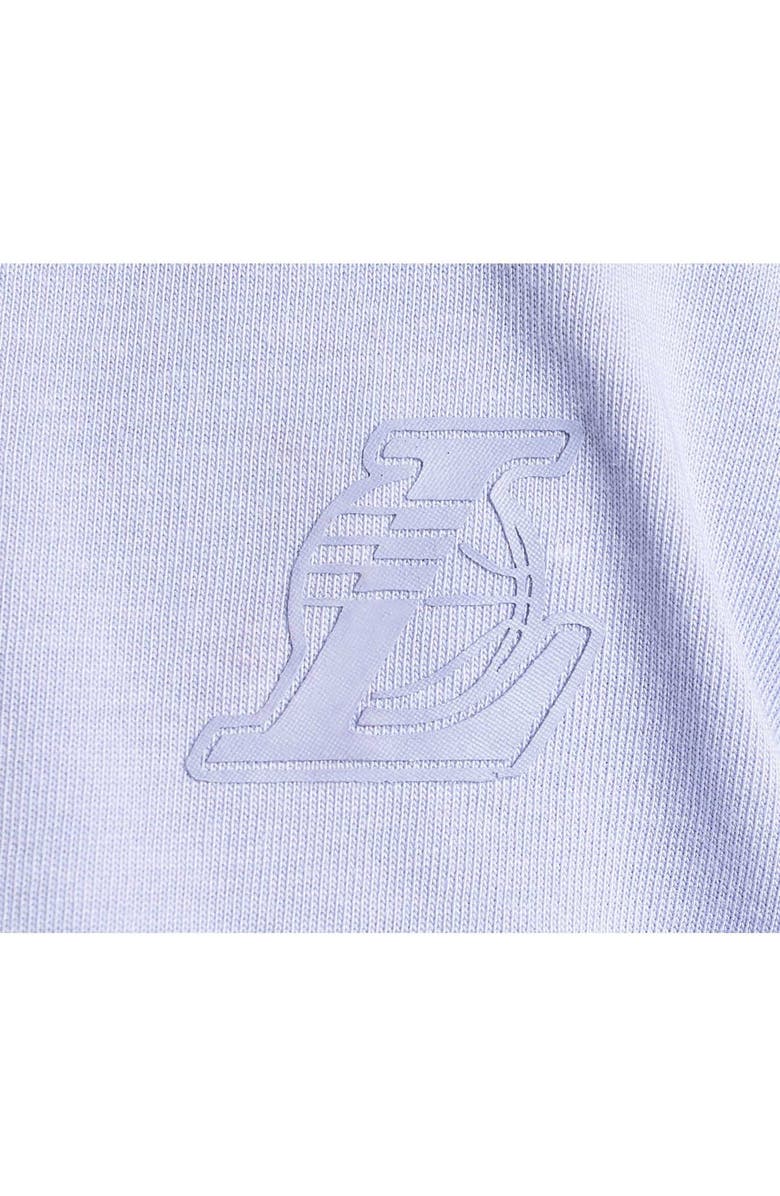 LUSSO Men's Lusso Purple Los Angeles Lakers Nola Faded Tonal Cropped T-Shirt, Alternate, color, Purple