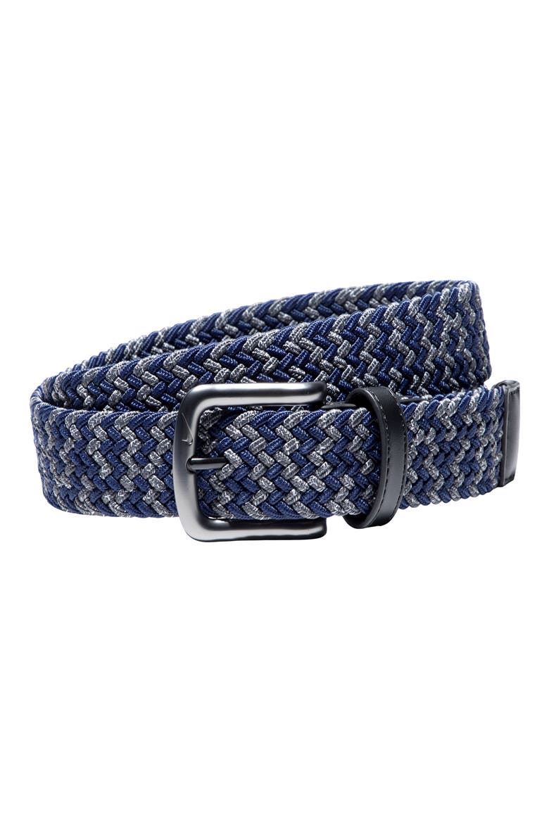 Stretch Woven Belt, Main, color, BLUE MULTI