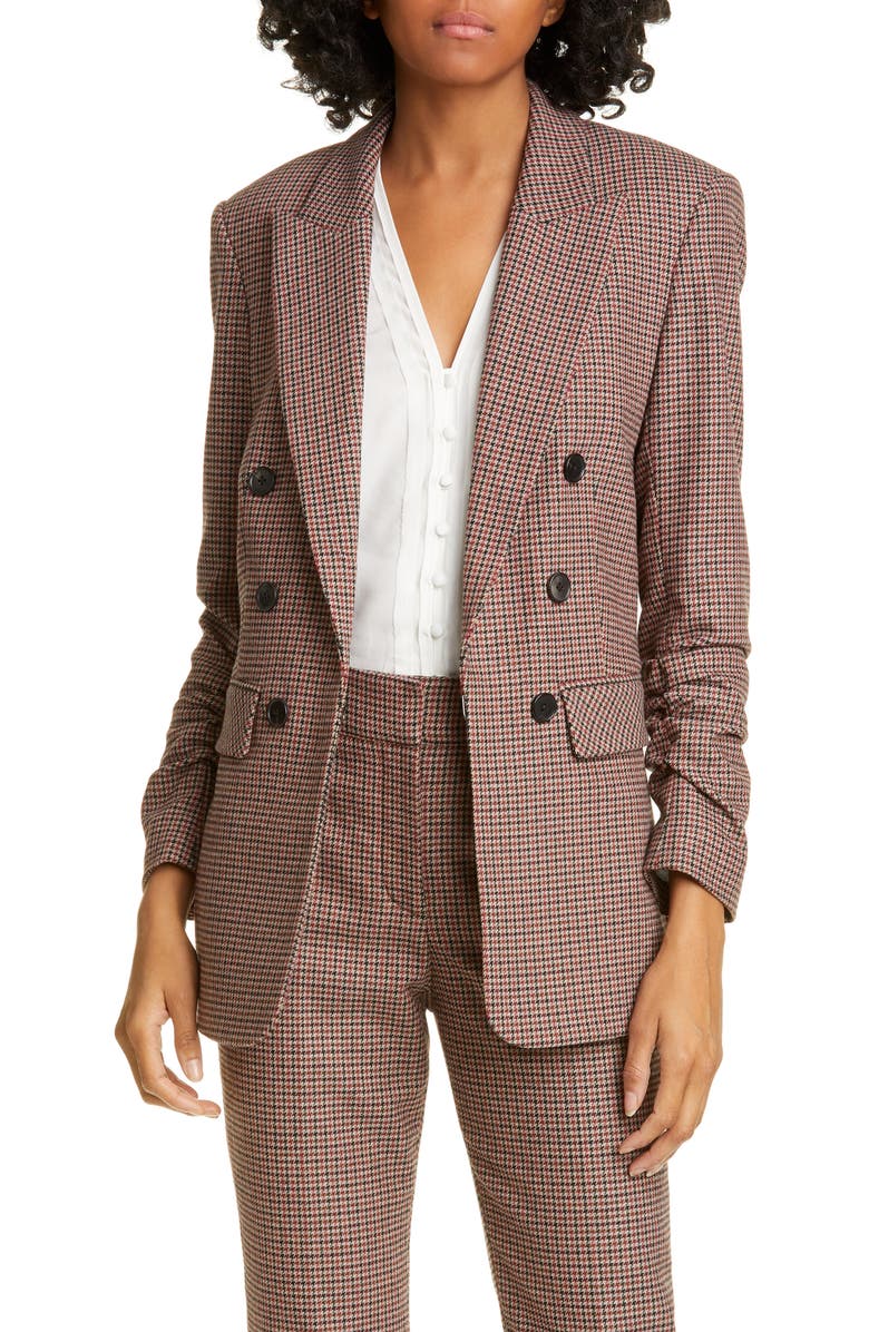 Veronica Beard Beacon Check Dickey Jacket, Main, color, 