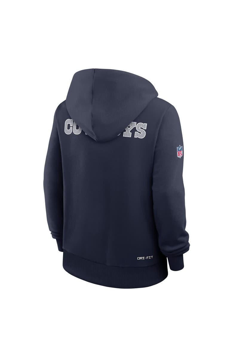Nike Women's Nike Navy Dallas Cowboys Sideline Initial Home Performance Pullover Hoodie, Alternate, color, Navy