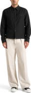 Manière De Voir Arlo Pinstripe Cropped Long Sleeve Shirt