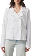 Splendid Double Breasted Cotton French Terry Blazer
