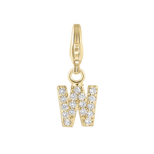 Electric Picks Initial Charm in Gold - W 