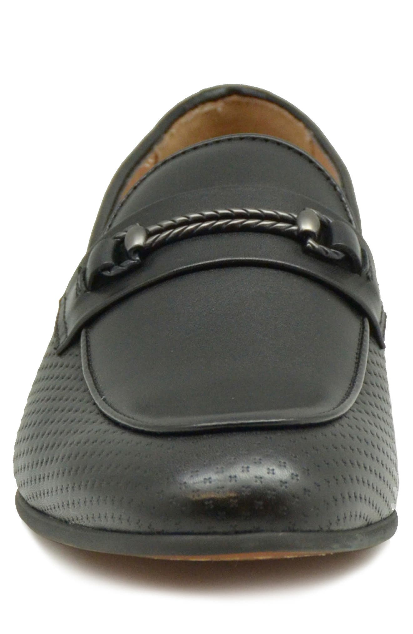 La Milano Rogers Twisted Horsebit Loafer, Alternate, color, Black