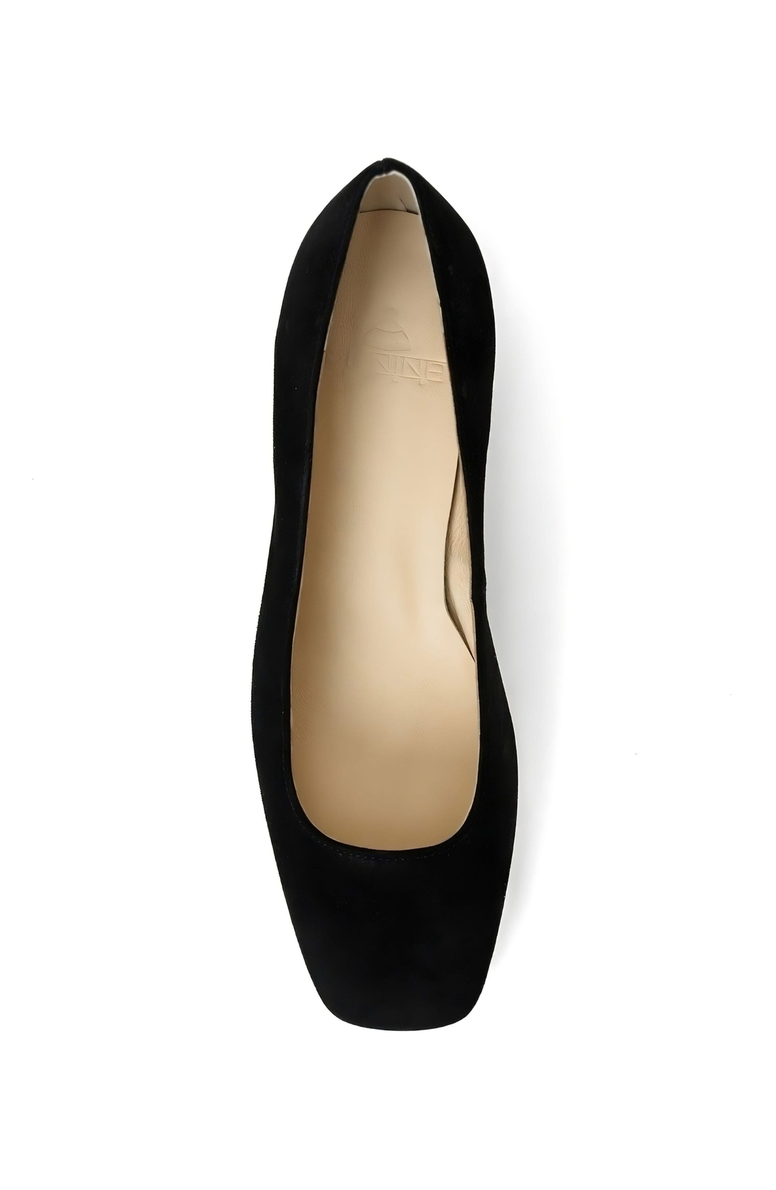 Menina Step Leticia Leather Ballet Flat, Alternate, color, Black