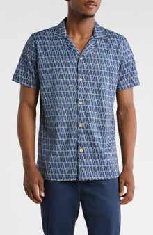 T.R. PREMIUM Modern Fit Textured Camp Shirt