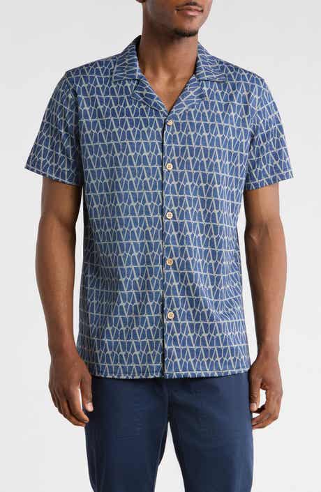Modern Fit Textured Camp Shirt