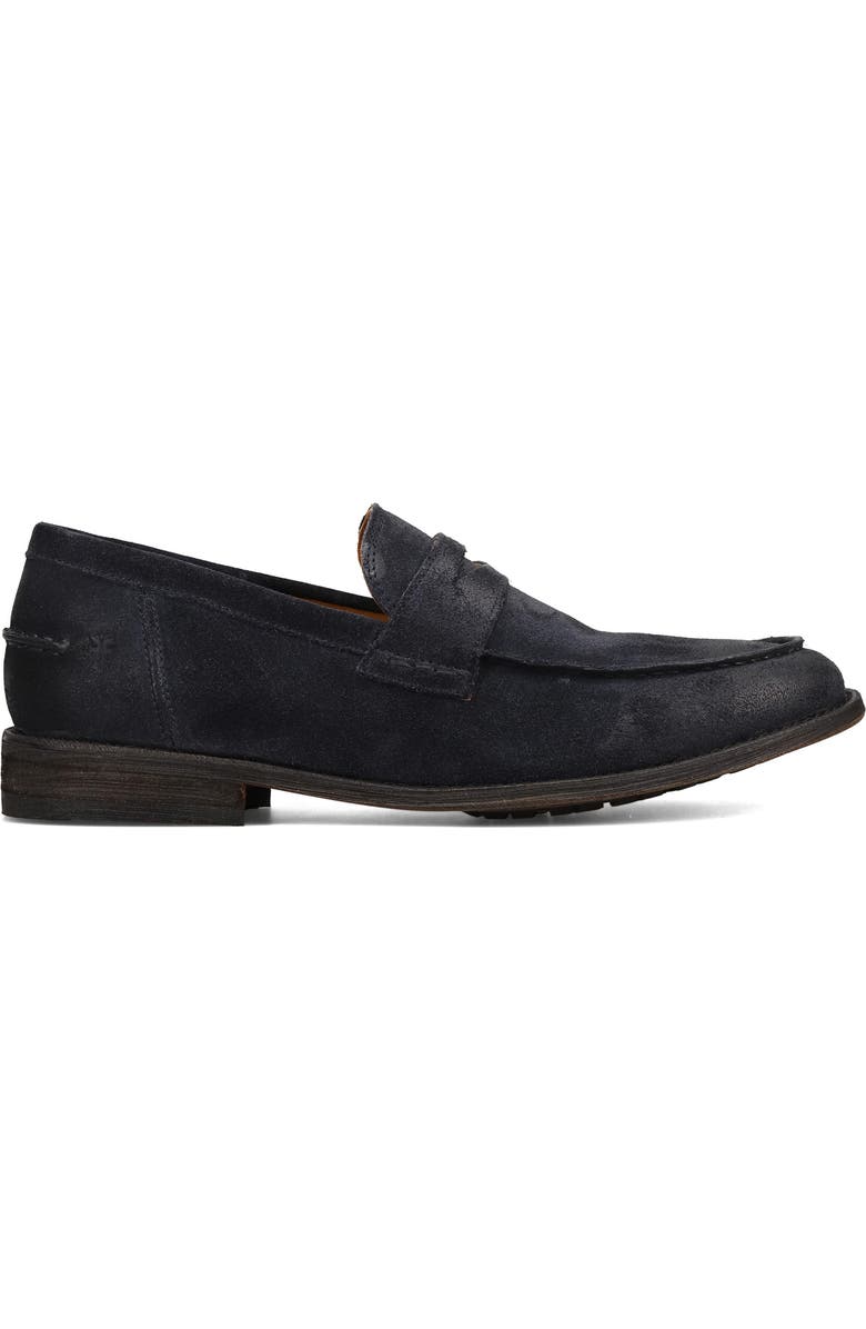 Frye Tyler Flex Leather Penny Loafer, Alternate, color, Midnight