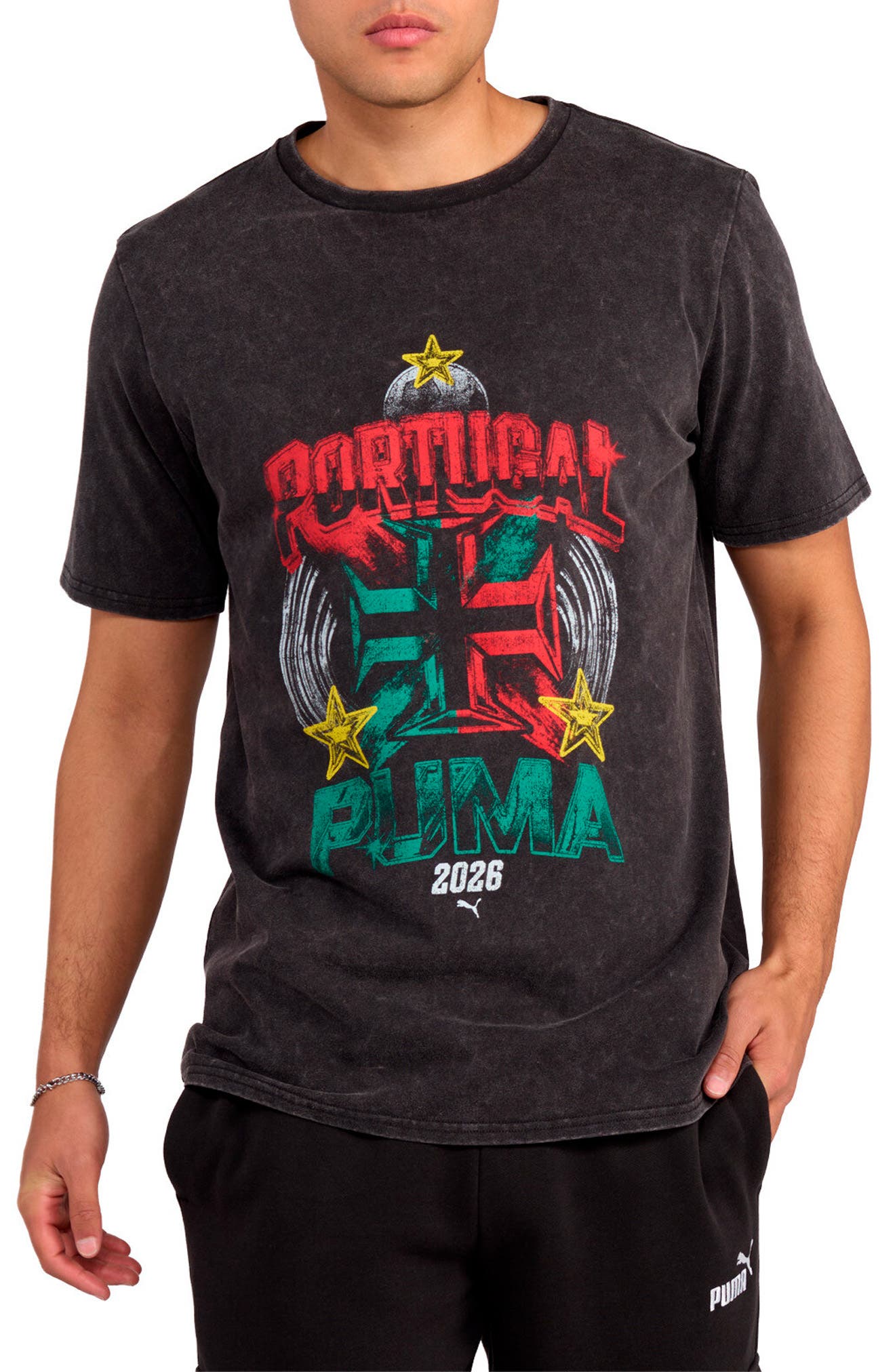 selected PUMA BLACK/ FOR ALL TIME RED