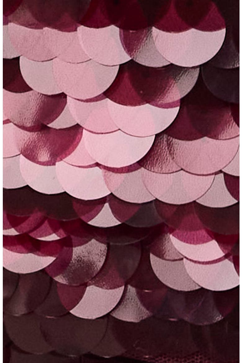 Sequin Miniskirt, Alternate, color, CHERRY LACQUER